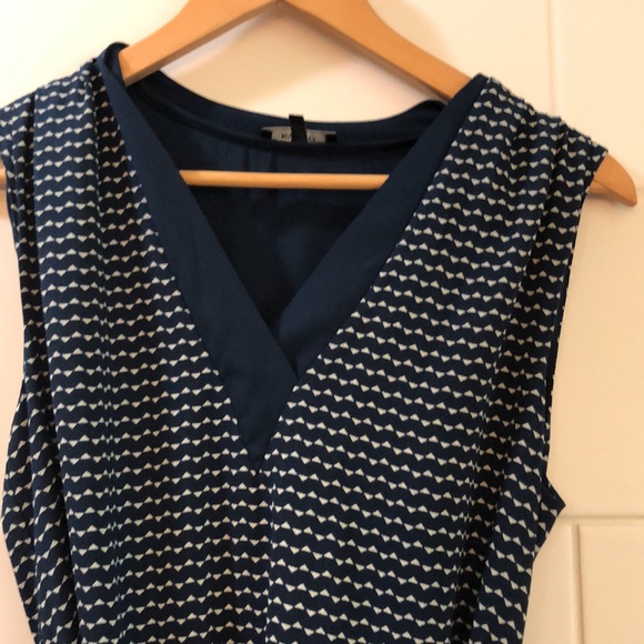 RW & Co sleeveless navy dress size small - Picture 2 of 8